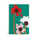 Fleurs abstraites colorées