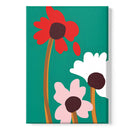 Fleurs abstraites colorées