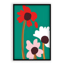 Fleurs abstraites colorées