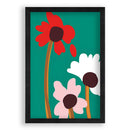 Fleurs abstraites colorées