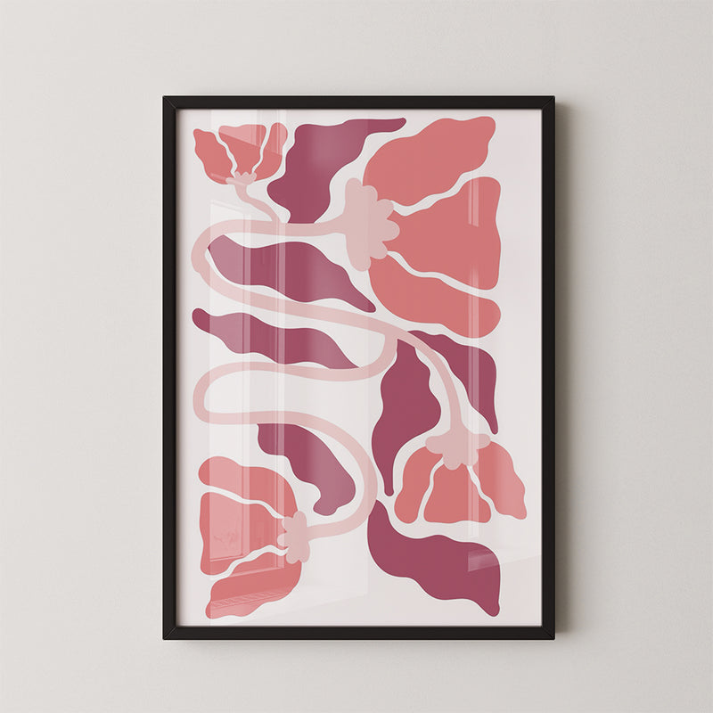 Abstracte Bloemen Poster II