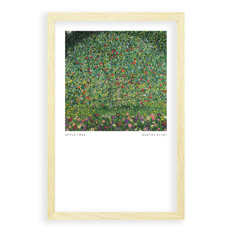 GustavKlimt-AppleTree-Poster-Blank Eikenhoutenlijst-Walljar