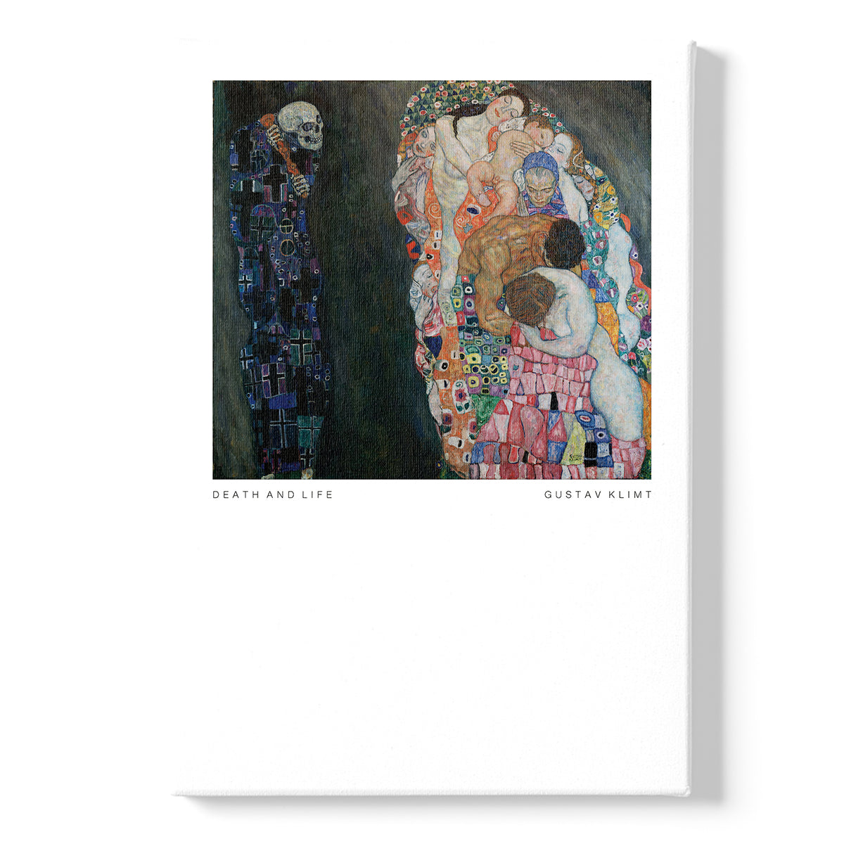 Gustav Klimt Death And Life Large Colourful Gustav Klimt Wall Art