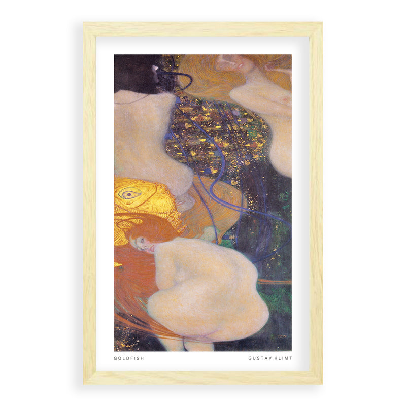 Gustav Klimt-Goldfish-Poster-Blank Eikenhoutenlijst-Walljar