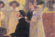 Gustav Klimt The Piano Poster Ingelijst