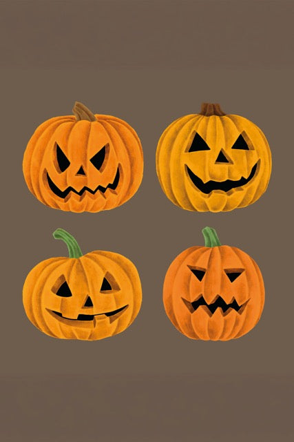 De Halloween Scary Pumpkins Poster van Walljar brengt klassieke Halloween vibes met een moderne twist.