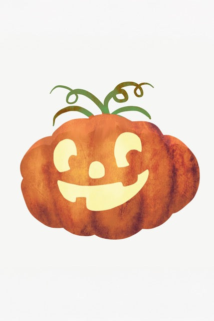 Halloween Smiley Pumpkin Poster van Walljar brengt direct de Halloween-sfeer in huis!&nbsp;De poster toont een oranje pompoen met een brede glimlach en vrolijke ogen