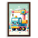 Het kleurrijke Hijskraantje Walljar Kinderposter