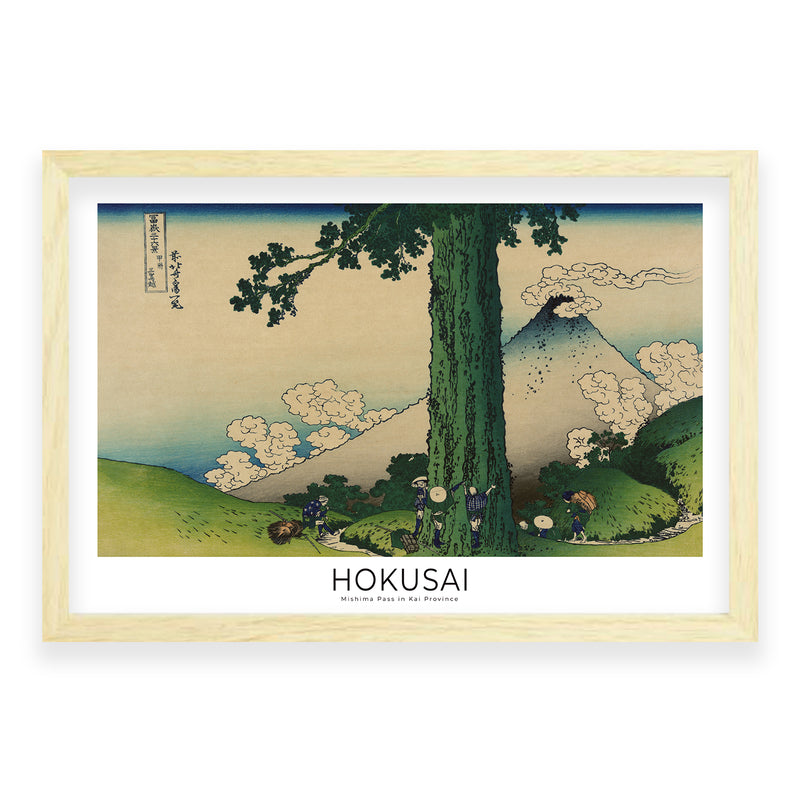 Hokusai - Mishima Pass in Kai Province