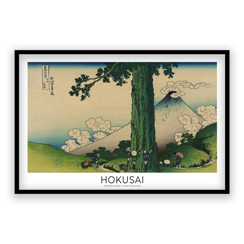 Hokusai - Mishima Pass in Kai Province