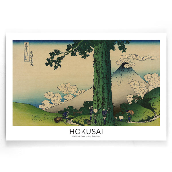 Hokusai - Col Mishima dans la province de Kai