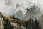 Gemälde einer Berglandschaft