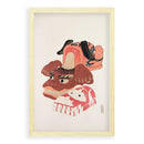 KawasakiKyosen-JapaneseToys-1919-No.018-Poster met Blank Eikenhouten Lijst-Walljar.com