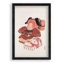 KawasakiKyosen-JapaneseToys-1919-No.018-Poster met Zwart Eikenhouten Lijst-Walljar.com