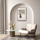 Japanse vintage poster is een kunstwerk van de Japanse kunstenaar Kawasaki Kyōsen en toont een speels tafereel met traditioneel Japans speelgoed.