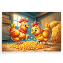 Kippen knabbels Walljar Kinderposter