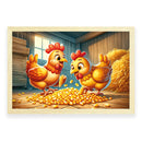 Kippen knabbels Walljar Kinderposter