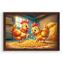 Kippen knabbels Walljar Kinderposter