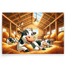 Koeienstal vriendjes Walljar Kinderposter