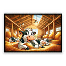 Koeienstal vriendjes Walljar Kinderposter