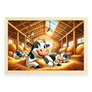 Koeienstal vriendjes Walljar Kinderposter