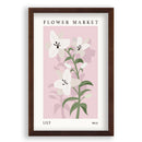 Flower Market Lily NO.11 | Walnoot Eikenhouen Lijst | Poster 
