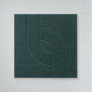 Akoestische wandpanelen donkergroen