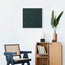 Akoestische wandpanelen donkergroen