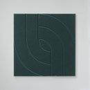 Akoestische wandpanelen donkergroen