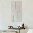 Akoestische wandpanelen 3D in de woonkamer.