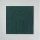 Akoestische wandpanelen donkergroen