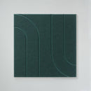 Akoestische wandpanelen donkergroen