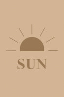 Minimalistische Zon + Tekst Poster