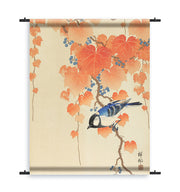 Tapestry - Ohara Koson - Great Tit On Paulownia Branch