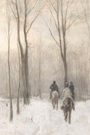 Balade à cheval en hiver