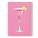 Cocktail à paillettes roses