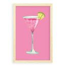 Cocktail à paillettes roses