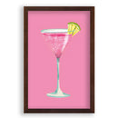 Cocktail à paillettes roses