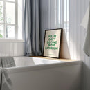 Please don't do coke in the Bathroom - Groen