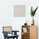 Akoestische wandpanelen beige