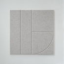 Akoestische wandpanelen beige