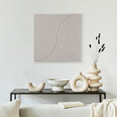 Akoestische wandpanelen beige