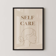 Self Care Line Art Poster