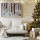 Neige dans la forêt