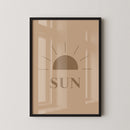 Minimalistische Zon + Tekst Poster