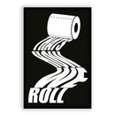 This is how we roll Poster I Walljar.com I badkamer I Wc I Toilet I Acrylglas I canvas