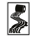 This is how we roll I WC I Toillet I Badkamer I Typografie I Illustratie I Walljar.com