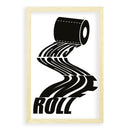 This is how we roll I WC I Toillet I Badkamer I Typografie I Illustratie I Walljar.com