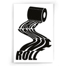This is how we roll I WC I Toillet I Badkamer I Typografie I Illustratie I Walljar.com