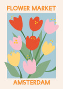 Flower Market - Amsterdam Poster
